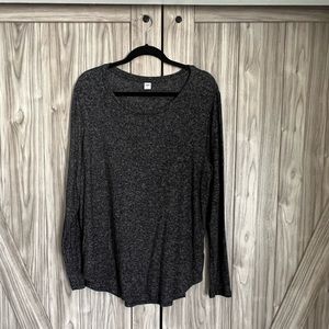 Old Navy Women's XL Dark Gray Long Sleeve Pullover Sweater Top